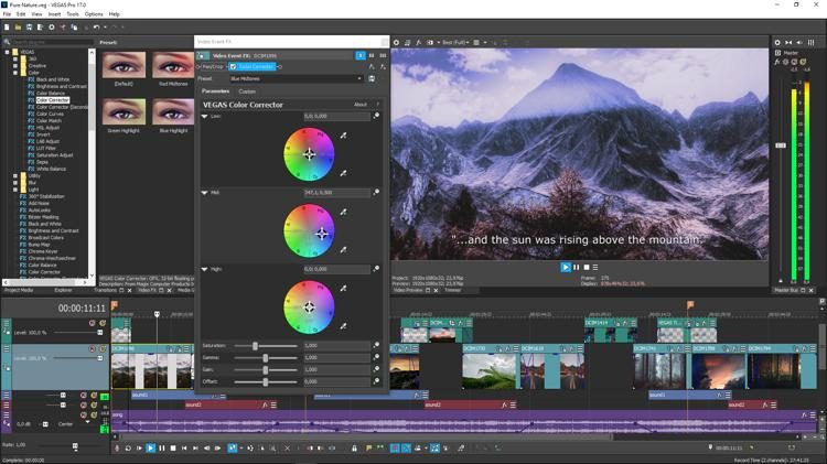 Magix Vegas Pro Video editing software