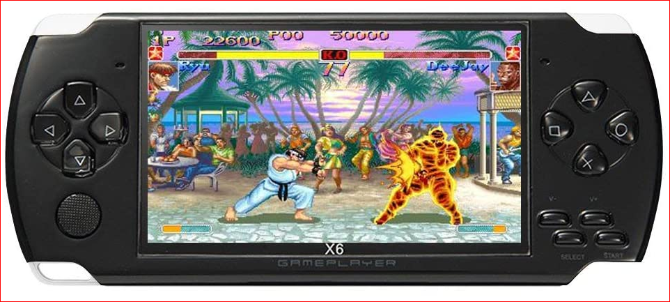 JXD 4.3 inch 8GB Handheld Portable Game Console Built in 1200+Real Video Games for gba gbc SFC fc and SMD Games