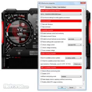 MSI Afterburner 4.6.2 Screenshot 3