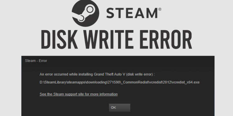 How to Resolved Steam Disk Write Error