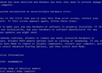 0x00000124 BSoD error Screen of Death