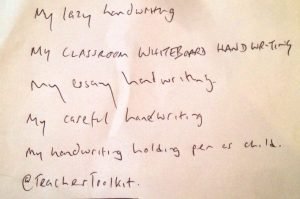 Be careful with handwritten forms