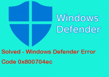 How to solve 0x800704ec window10 Error 2021