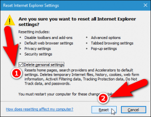 Reset Your Browser Settings